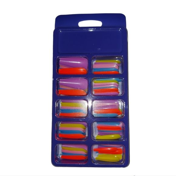 100pcs Long Coffin Fake Nail - Picture 1 of 4